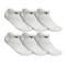 MEDIAS CORTAS EVERLAST POLY 10-13 (6 PACK) BLANCO