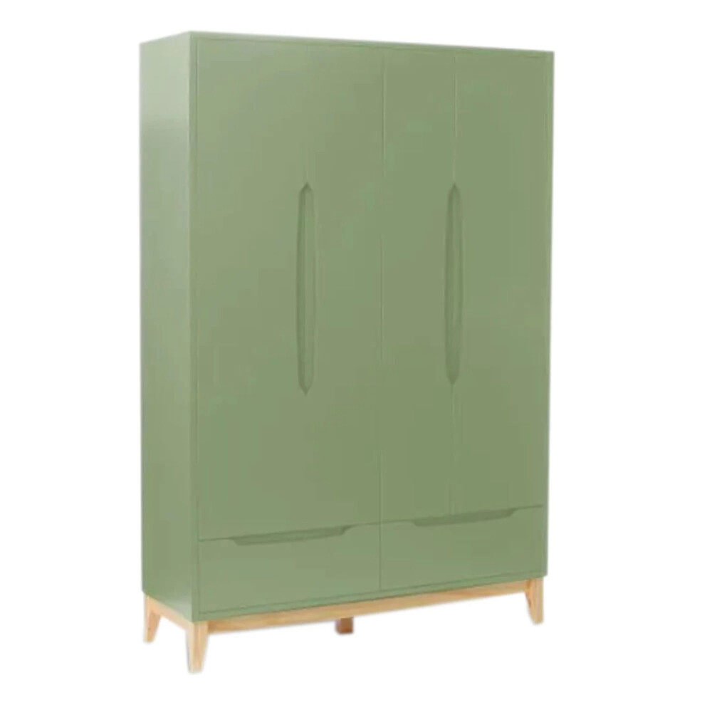 PLACARD 4 PUERTAS MDF Y MADERA IGOR