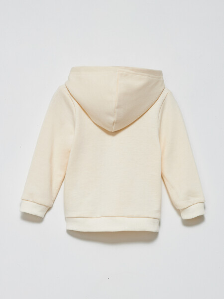 Campera deportiva liviana Crema