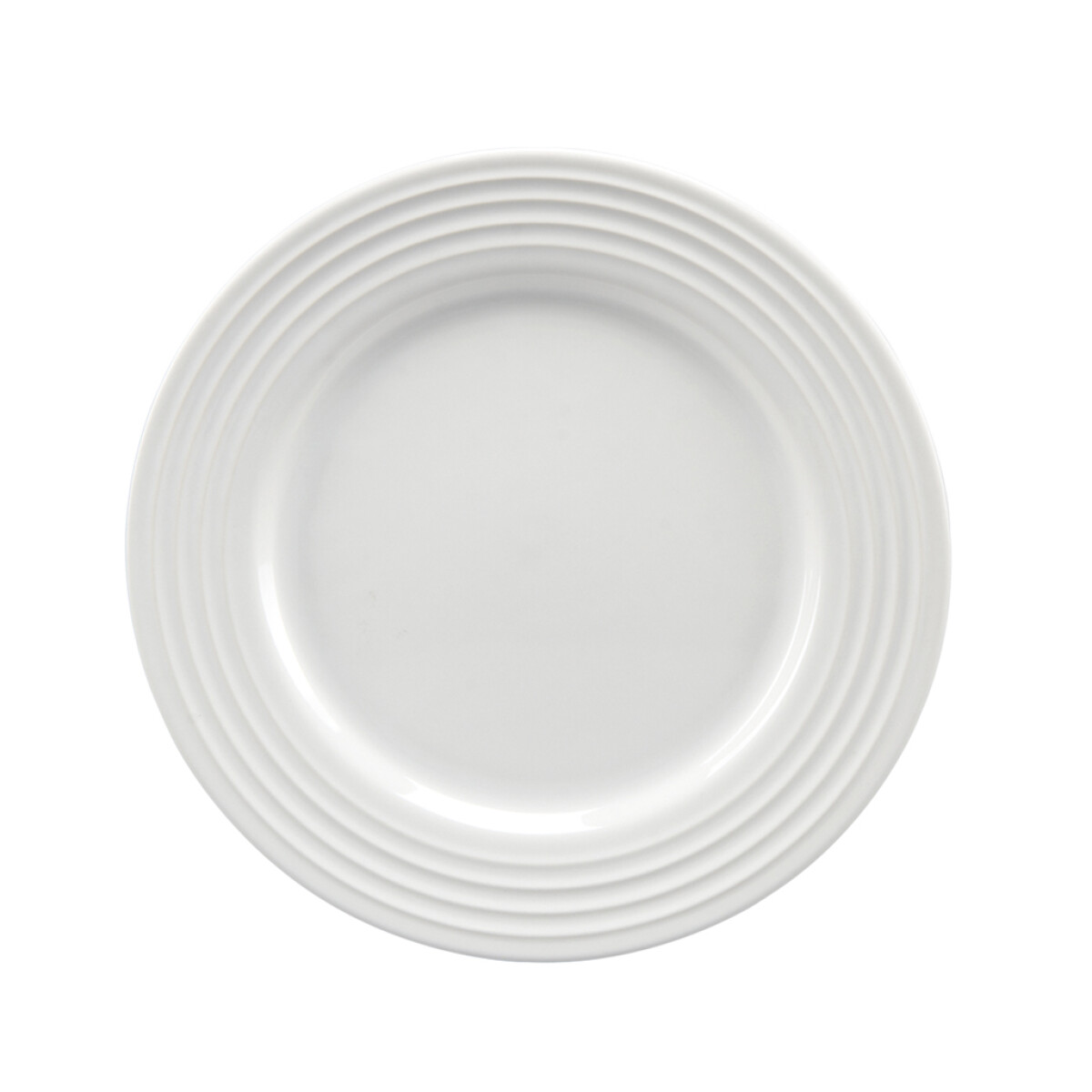 PLATO POSTRE21CM CERAM BLANCO E.CIRCLE SANTA ANITA 