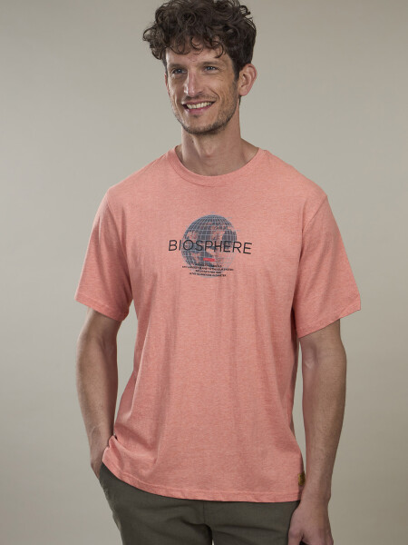 T-SHIRT EARTH CORAL MELANGE