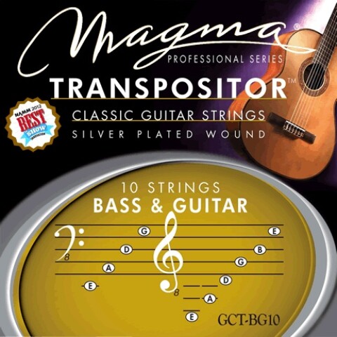 Encordado Clásica Transpositor Magma Bass & Guitar GCT-BG10 Unica