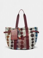 Bolso De Fin De Semana De Nylon Reversible multicolor