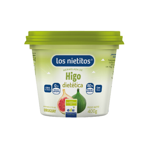 Mermelada De Higo Sin Azúcar Los Nietitos 400g Mermelada Higo 0% 400 Nietitos