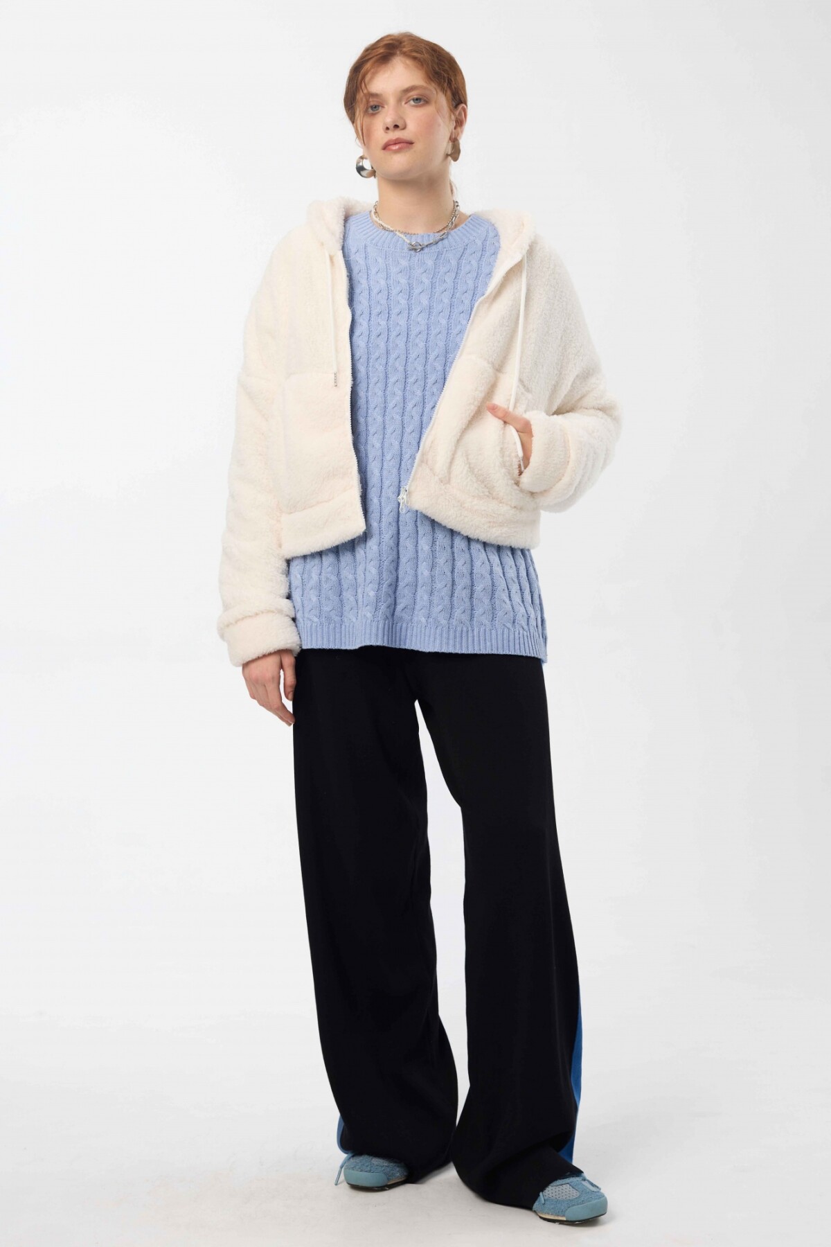 Campera Teddy Blanco
