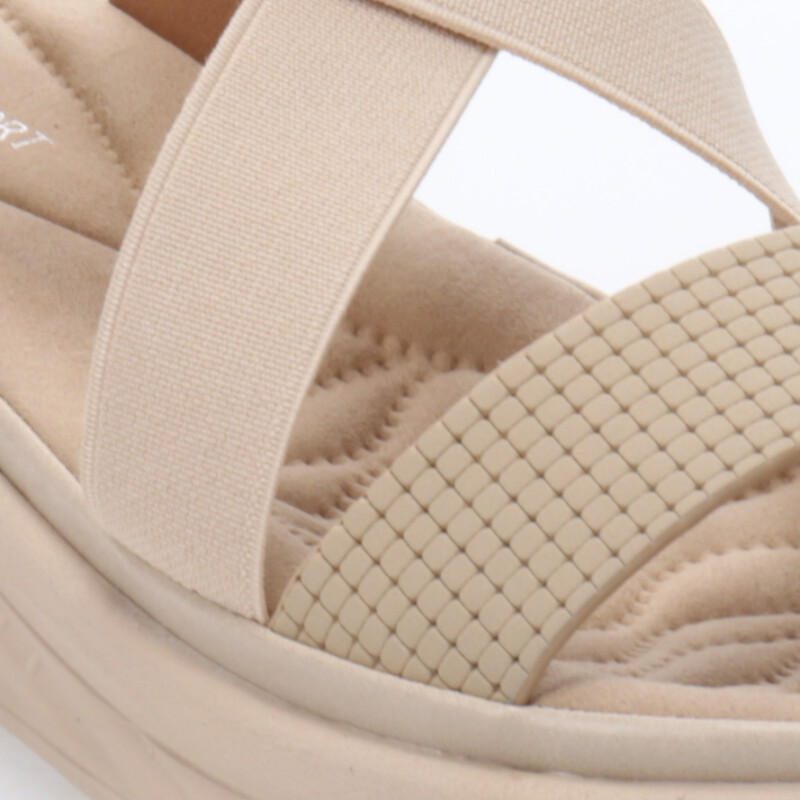 Sandalias de Mujer Lady Confort Shelton Beige Claro