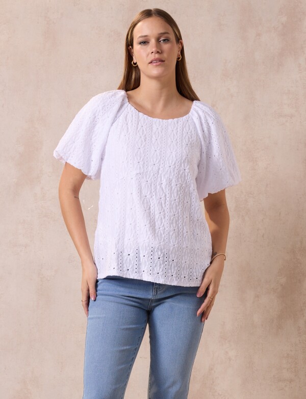 Blusa Broderie BLANCO