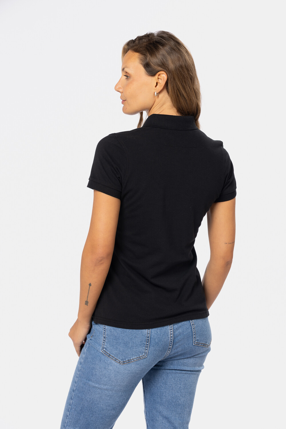 POLO PIQUE LISA Negro