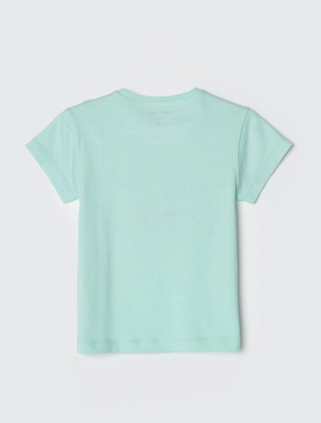 BLUSA INFANTIL CON ESTAMPA VERDE