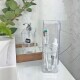 Set de baño, porta cepillo y organizador de mesada TRANSPARENTE