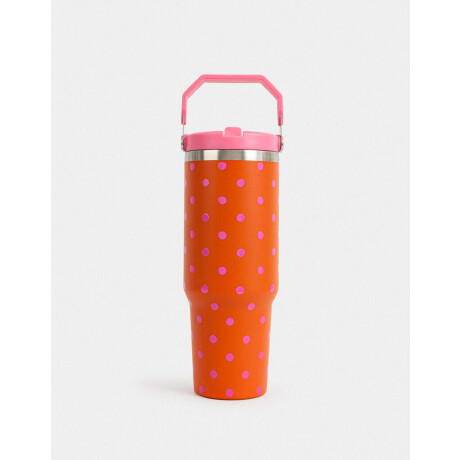 Vaso Alto Térmico Estampado Combinacion Bicolor