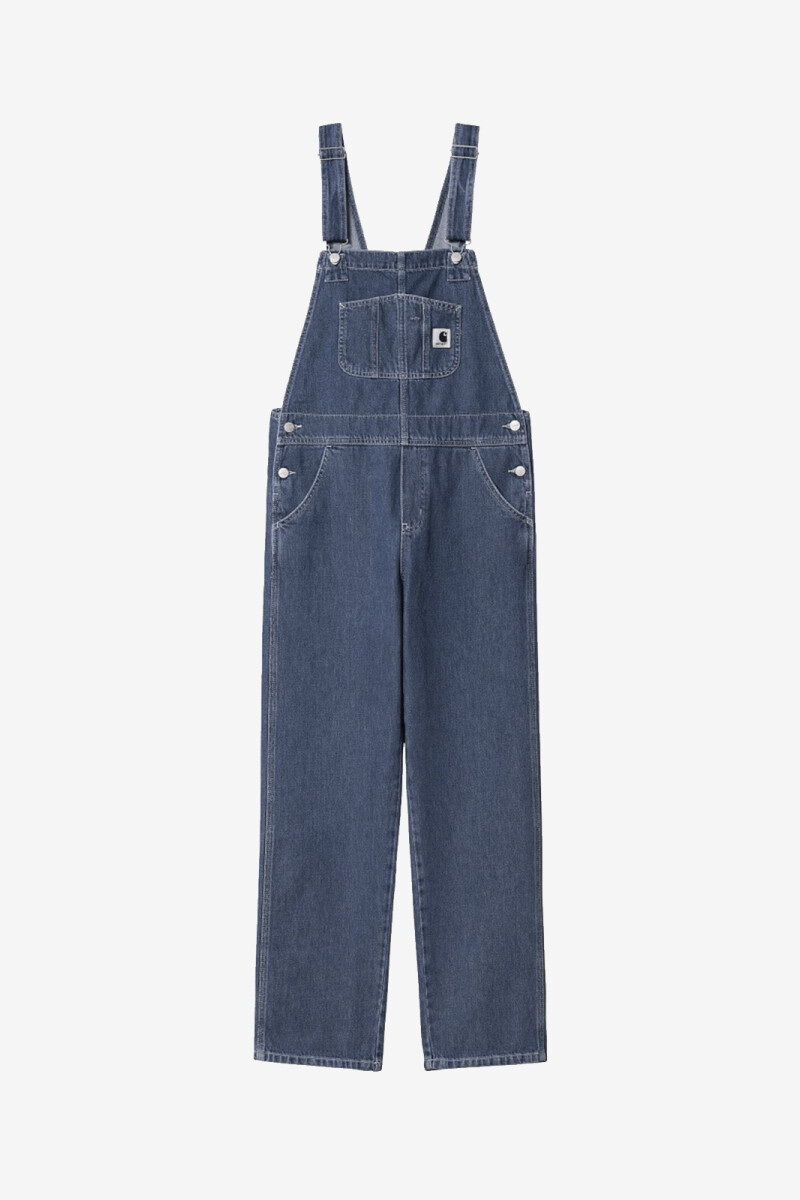 W' BIB OVERALL STRAIGHT Azul