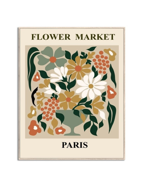 CUADRO 40x50cm MARCO FLOWER MARKET PARIS CUADRO 40x50cm MARCO FLOWER MARKET PARIS