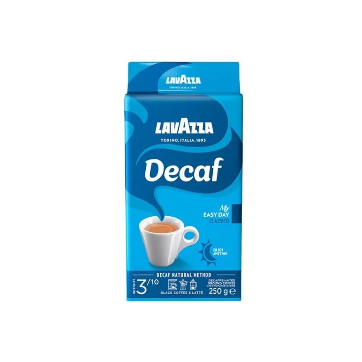 LAVAZZA BLUE EXPRESSO CAFE TOSTADO MOLIDO DESCAFEINADO 