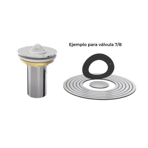 Goma Universal para válvula de desagüe Blukit Goma Universal Para Válvula De Desagüe Blukit