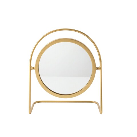 ESPEJO RED DORADO C/SOPORTE 20X20CM Unica