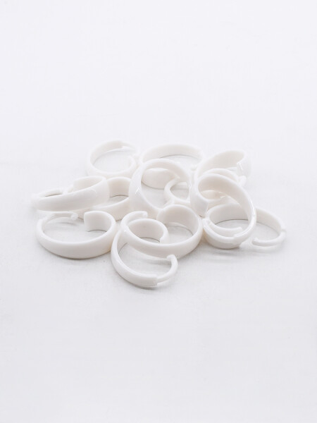 GANCHOS PARA CORTINA SET X 12 BLANCO