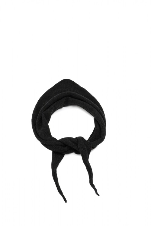 Bufanda Triangular Tejida Negro