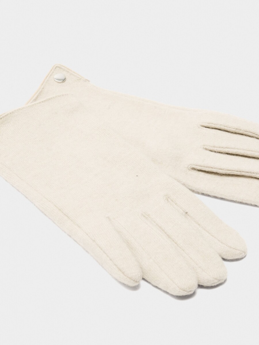 Guantes De Lana crudo