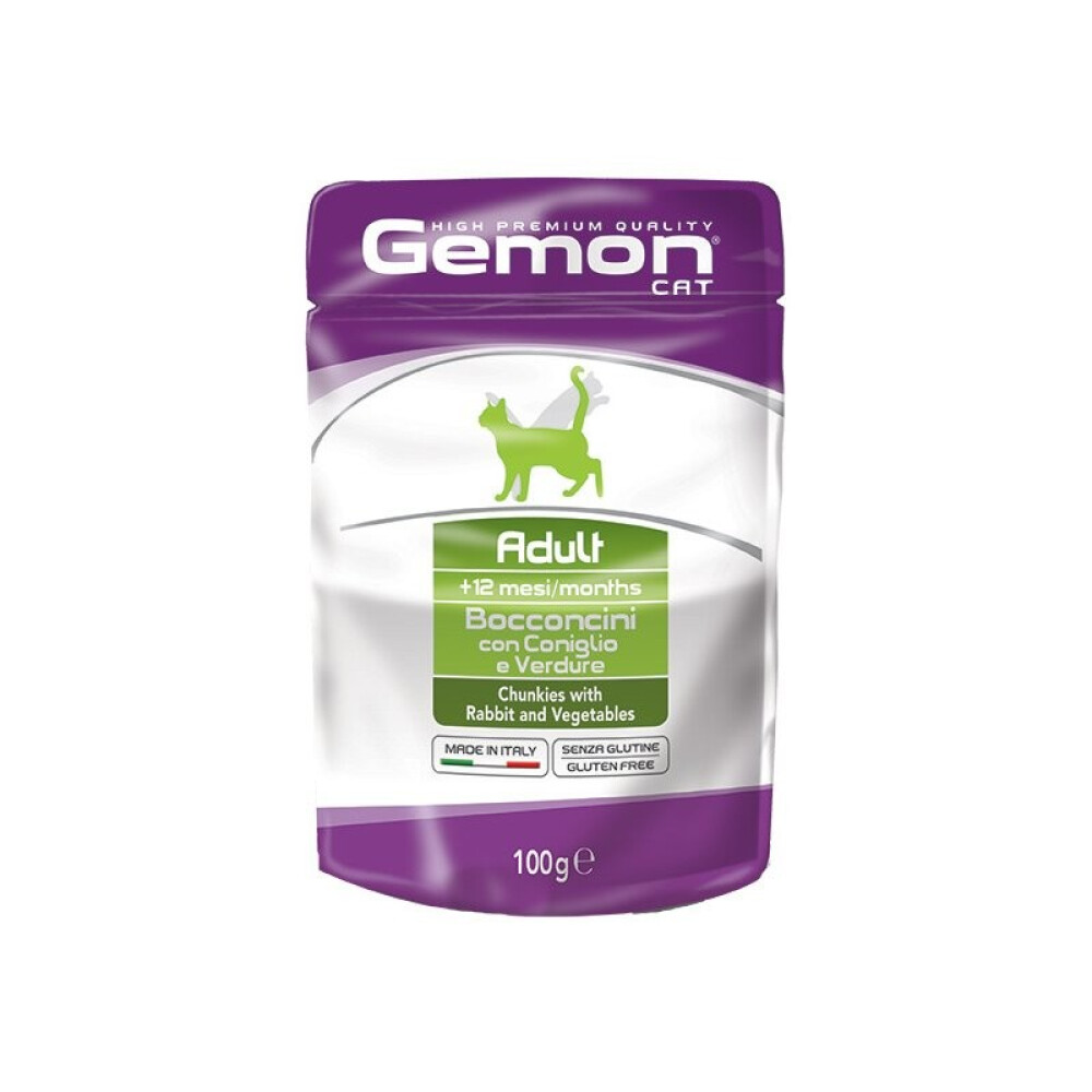 GEMON POUCH ADULT RABBIT & TURKEY 100 GRS GEMON POUCH ADULT RABBIT & TURKEY 100 GRS
