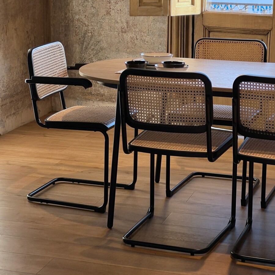 Silla Bauhaus Brazos All Black