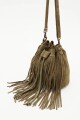 Cartera Tribal Fringes Verde