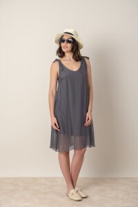 VESTIDO ANDROMEDA Grafito