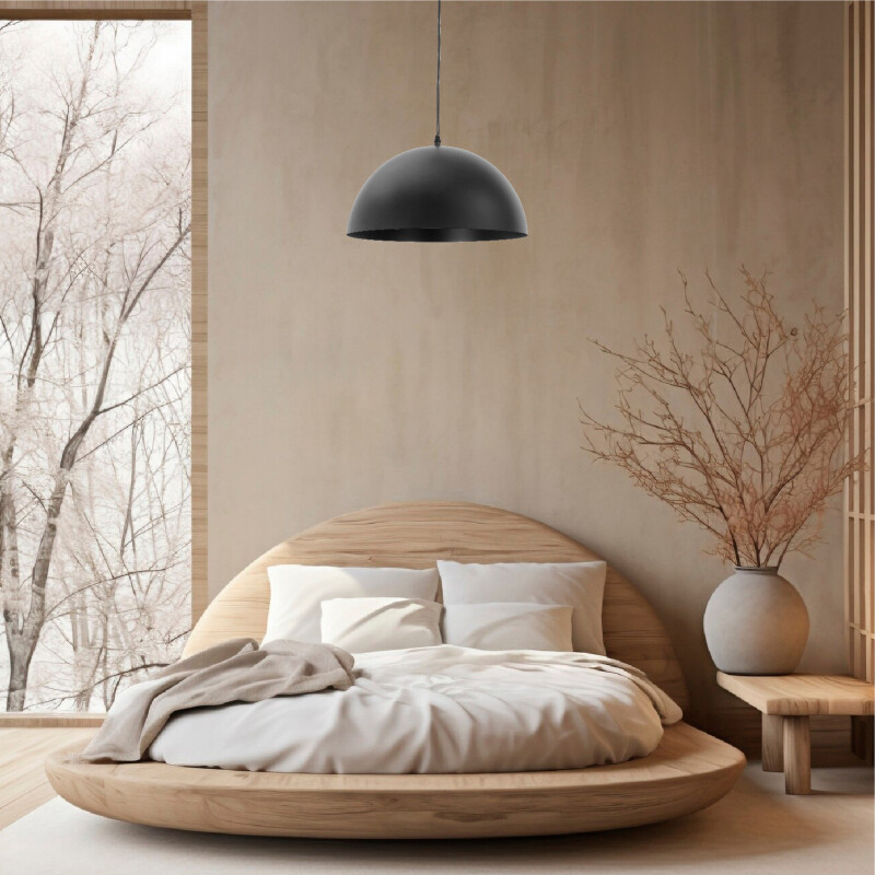 COLGANTE DECORATIVO MUSHROOM Luminaria Colgante Mushroom Negra ø 40 cm