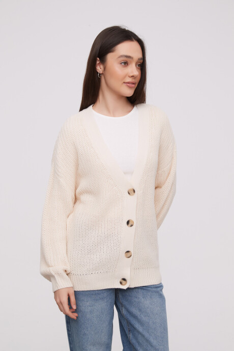 Cardigan Ahualoa Crudo / Natural