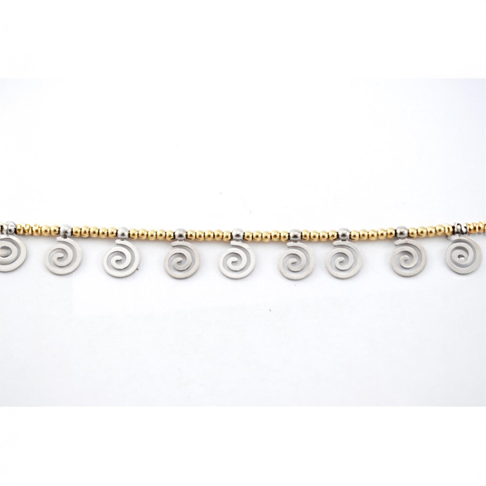 Pulsera De Oro Amarillo 18K Y Pendientes En Oro Blanco Pulsera De Oro Amarillo 18K Y Pendientes En Oro Blanco