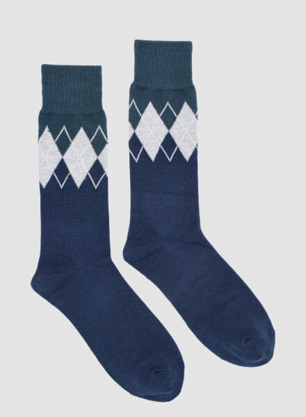 Media de abrigo Azul noche