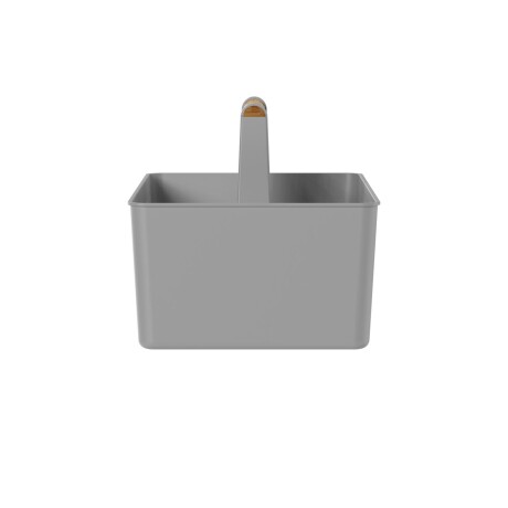 CESTA ALMACENAJE POLIPROPILENO GRIS FLOW