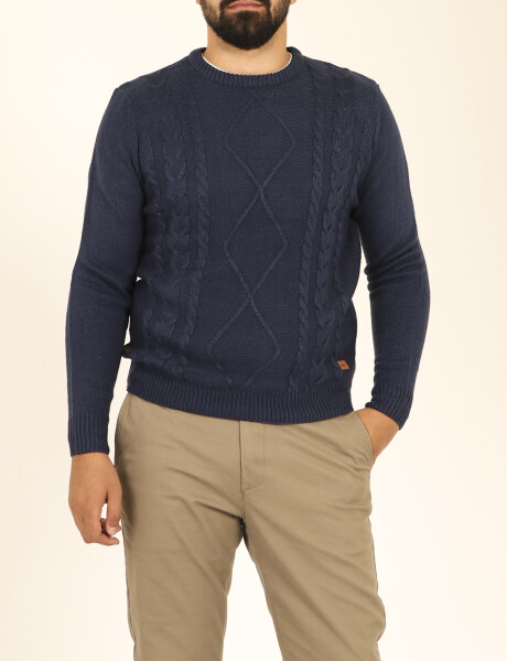 470596 SWEATER CON DISEÑO HARRY Azul Oscuro