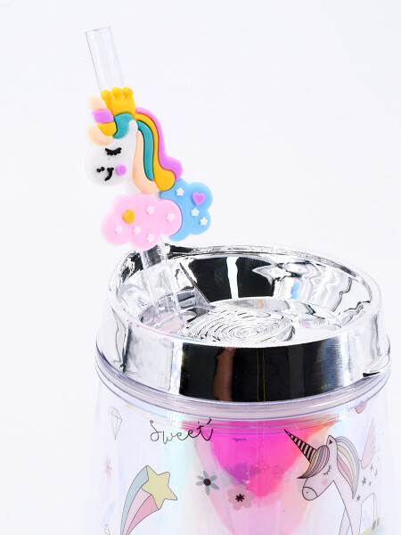 VASO UNICORNIO PLATEADO