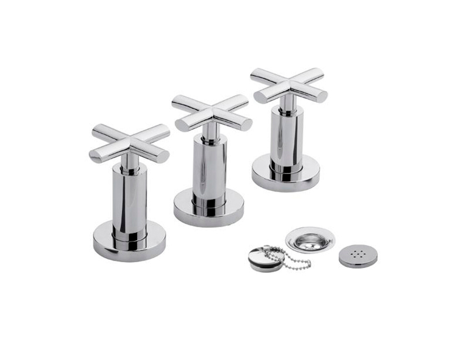 Griferia De Bidet Cromo Bimando Linea Nerea Fv 