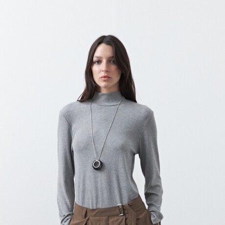 POLERA DIBAL Gris Melange