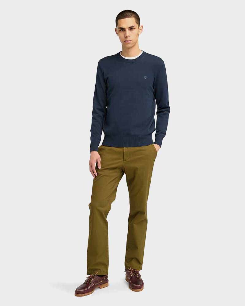 Poleron Cotton Crew Neck Hombre 3725