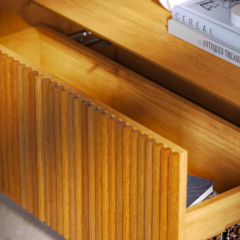 Rack de TV Dune Ripiado 1.8 - Linea Manhattan Natural