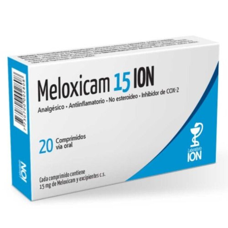 Meloxicam Ion 15 Mg. 20 Comp. Meloxicam Ion 15 Mg. 20 Comp.
