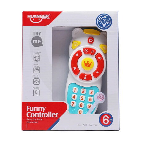 Control Remoto Didáctico Con Luz Sonido Para Bebe Huanger Control Remoto Didáctico Con Luz Sonido Para Bebe Huanger