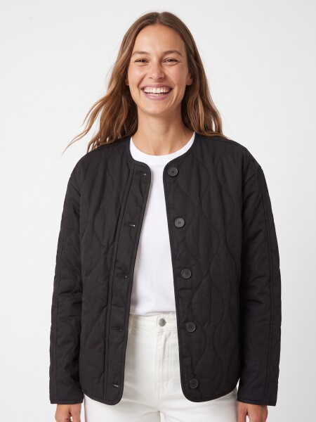 CAMPERA FEATHER NEGRO