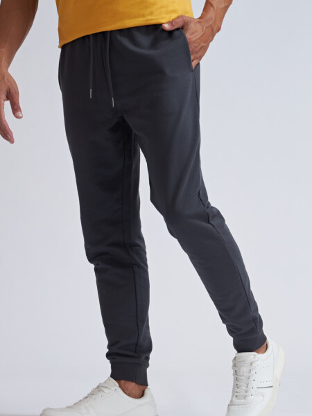 Pantalón deportivo Básico Gris Oscuro