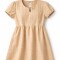 Vestidos broderie Beige