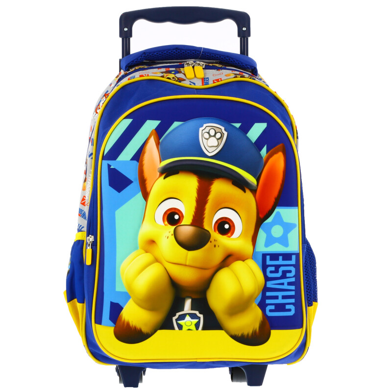 Mochila Disney Carro Paw Patrol Chase Azul - Amarillo