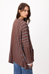 Sweater Oceano Chocolate/Celeste