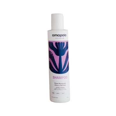 Shampoo Amapola Rosa Mosqueta, Oliva y Sándalo Shampoo Amapola Rosa Mosqueta