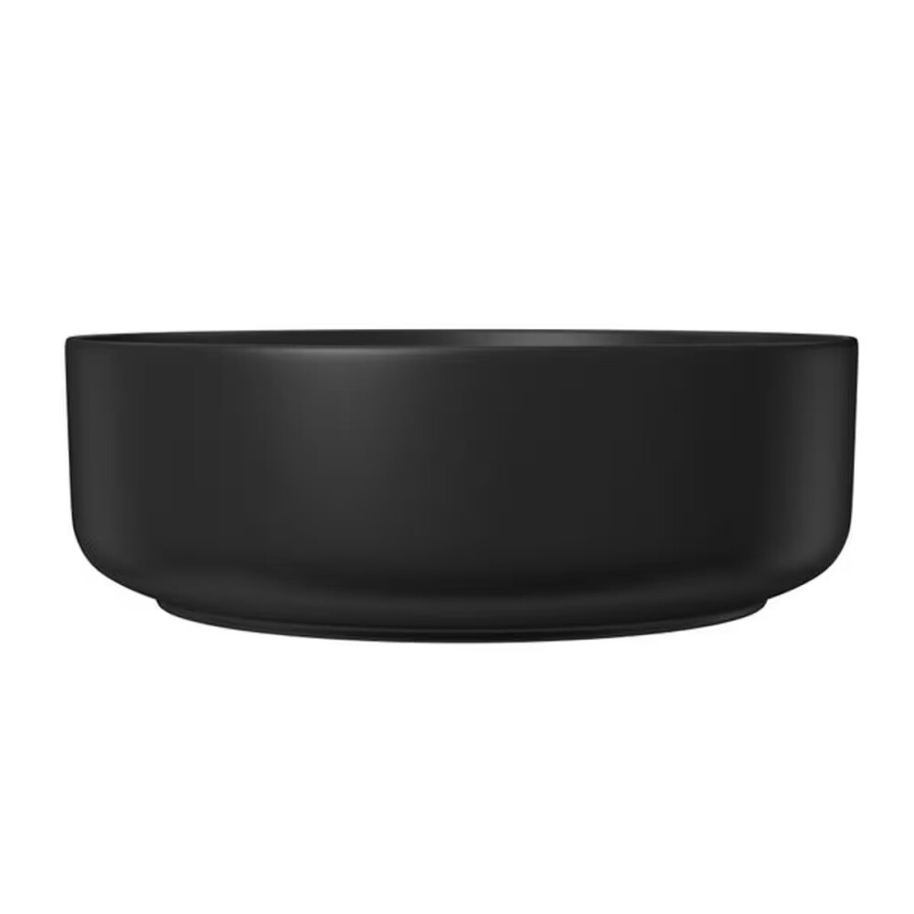 Bacha de apoyo redonda 40 cm negro mate Deca Bacha De Apoyo Redonda 40 Cm Negro Mate Deca