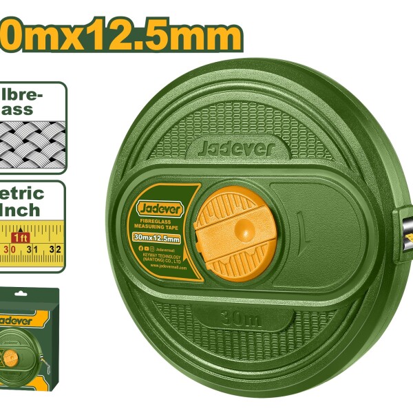 CINTA METR AGRIM FIBRA 30MT JADEVER CINTA METR AGRIM FIBRA 30MT JADEVER