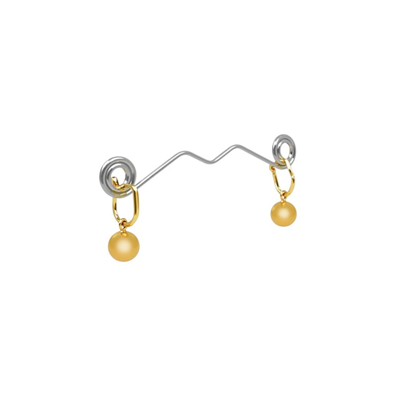 Caravanas Vintage - Perla - Zirconia- Oro bajo - CA8480 conperla