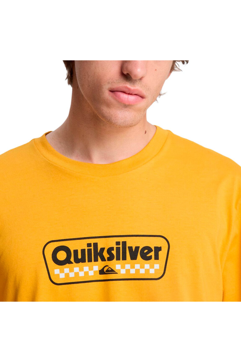 Quiksilver Remera EV STARTING GRID Hombre - Mostaza Mostaza